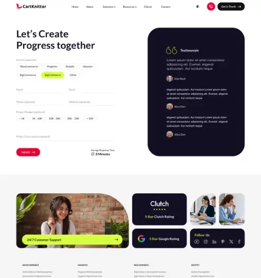 E-commerce Agency Website gallery image 2