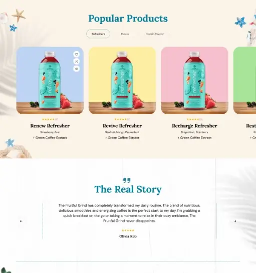 Food & Beverage E-commerce UI gallery image 2