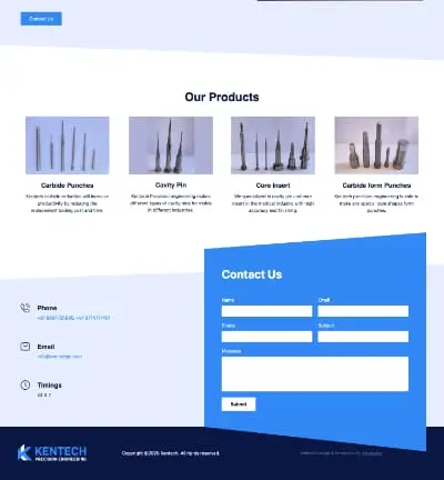 Kentech: Web Design & Dev for Precision Engineering gallery image 2