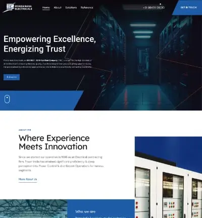 Power India Electricals: Web Design & Dev for Electrical Manufacturing gallery image 1