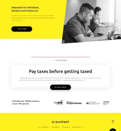 Akauntant: Web Design & Dev for Accounting & Taxation case study image 2
