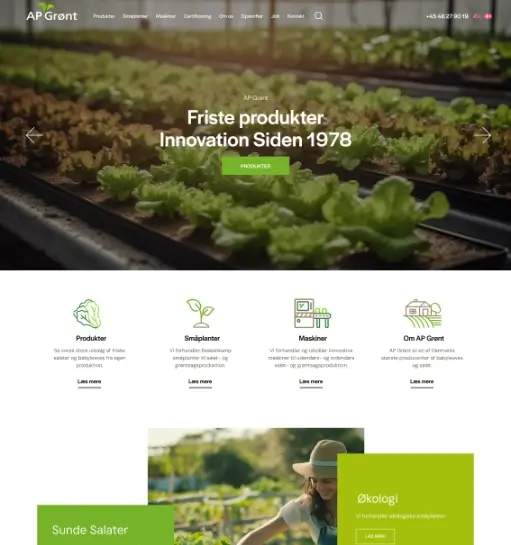 Agriculture Website Design portfolio case study showcase