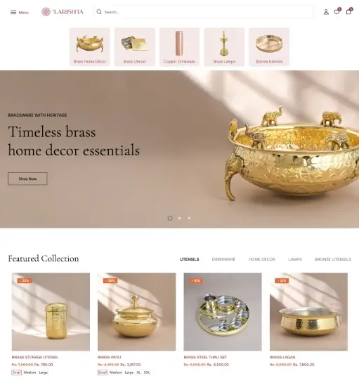 Premium Home Decor Shopify Store project showcase