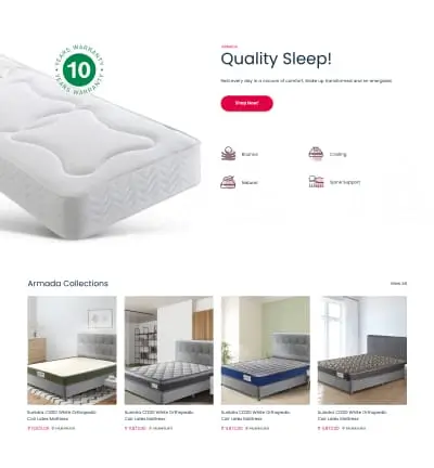 Mattress Brand Website Redesign case study image 2
