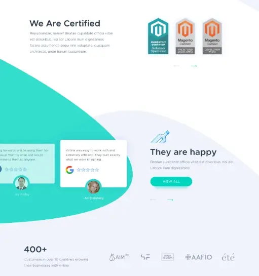 eCommerce Agency Website UI case study image 2