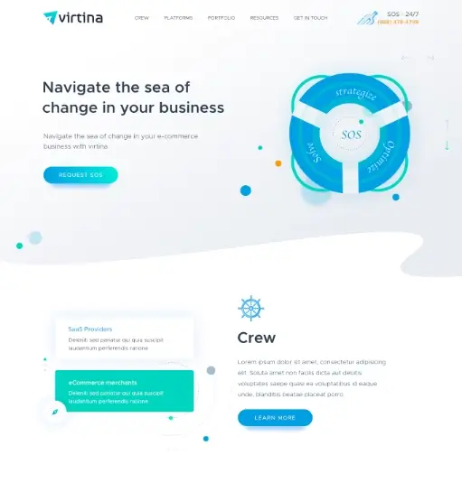 eCommerce Agency Website UI case study image 1