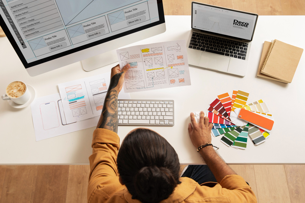 Website designer in Kochi creating responsive user interfaces